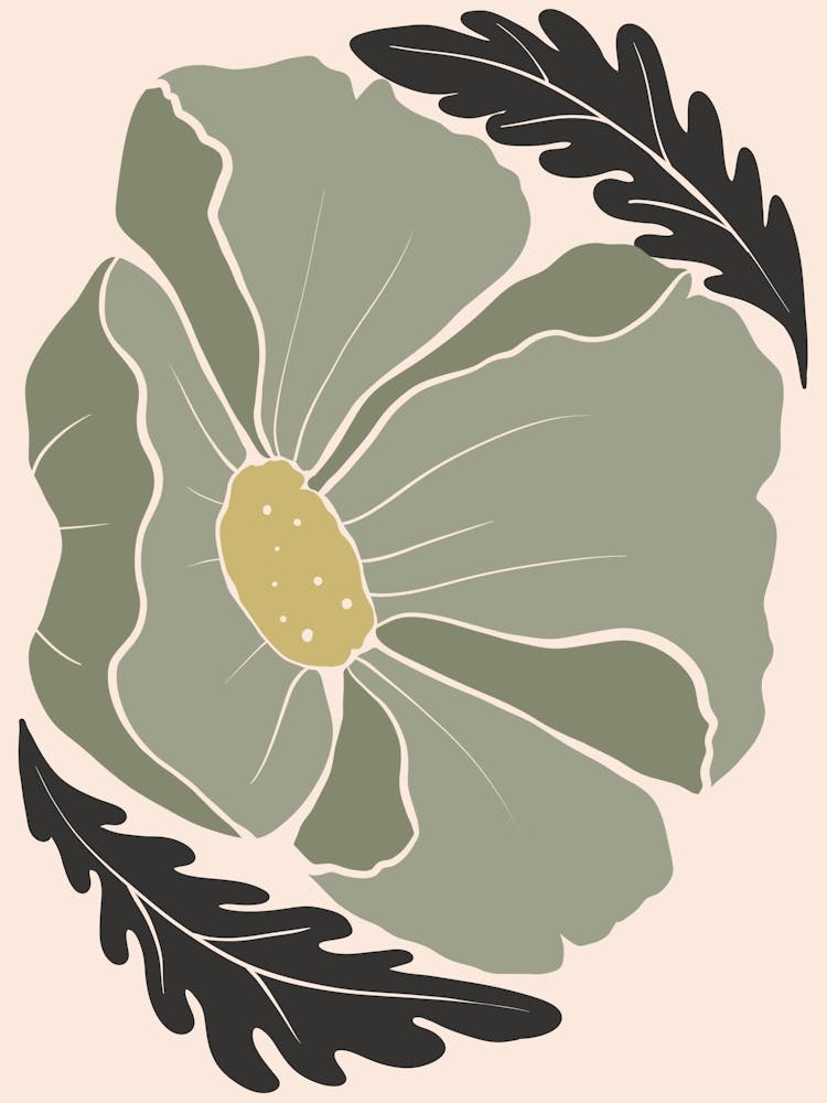 Flower With Leaves 1
