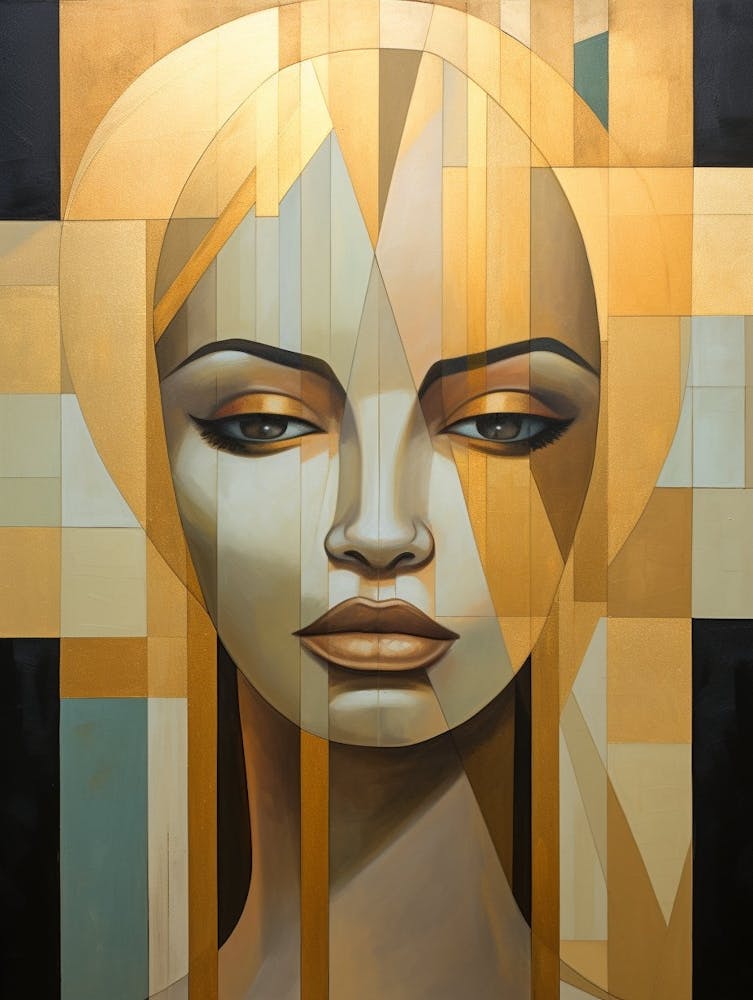 Abstract Geometric Lady Portrait 18