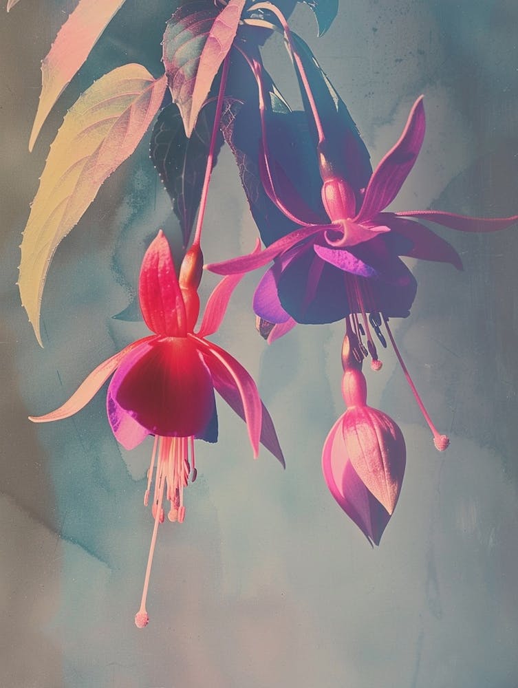 Iridescent Flower Fuchsia 1