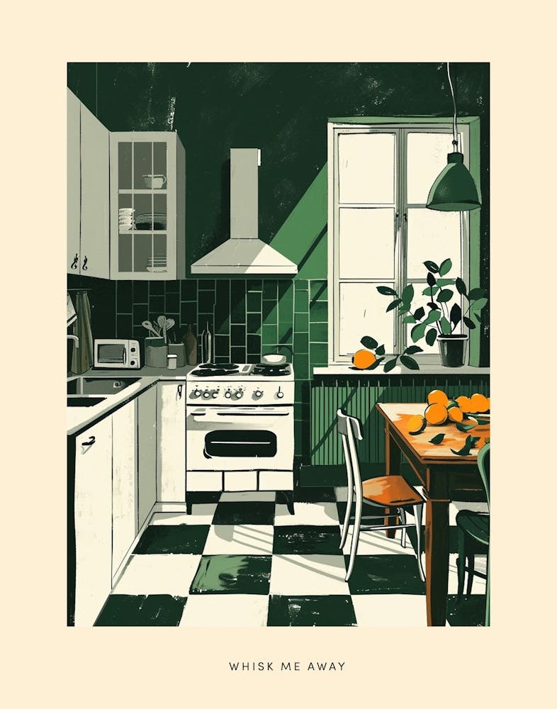 Whisk Me Away Art Deco Poster 1