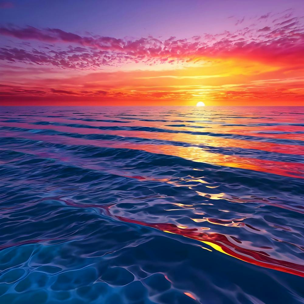 Sunset Over The Ocean 27