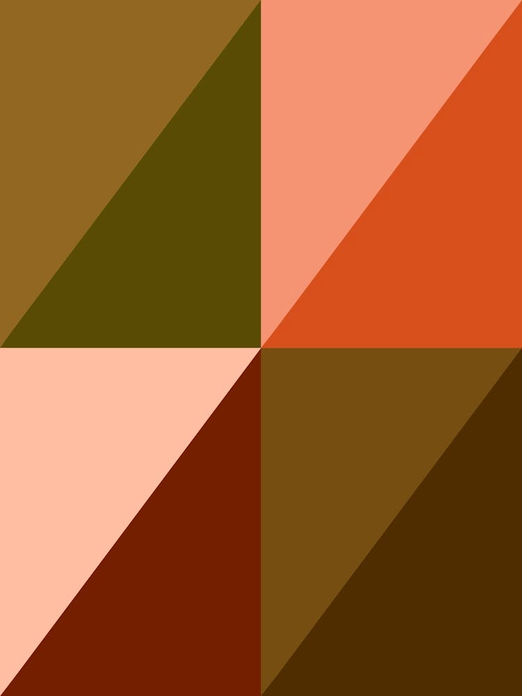 Geometric Art in Warm Tones