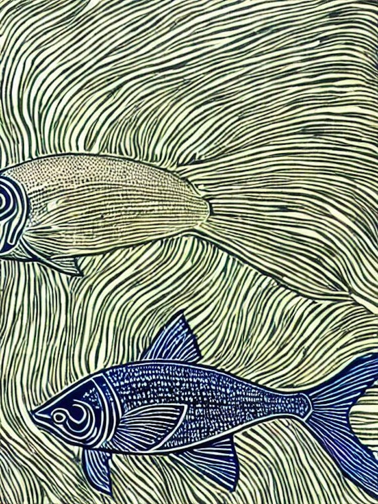 Unicornfish II Linocut