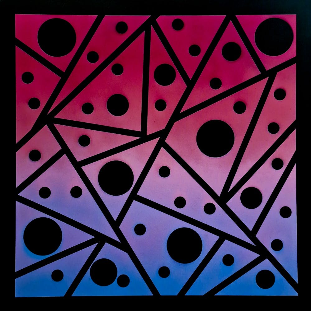 Colorful Geometric Abstract Painting