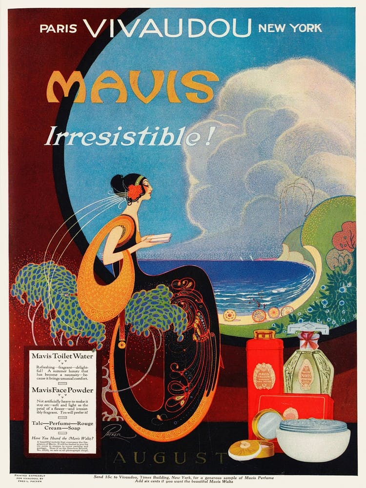 Vivaudous’s Mavis, Irresistible Advert, Fred L Parker