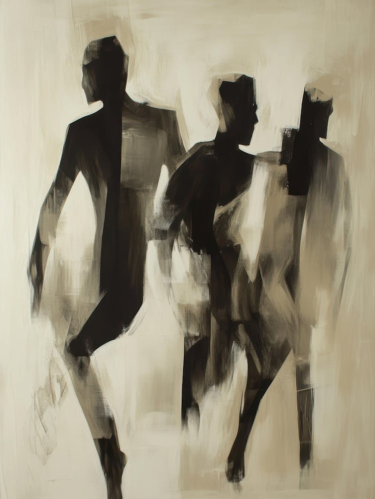 Three Men Running