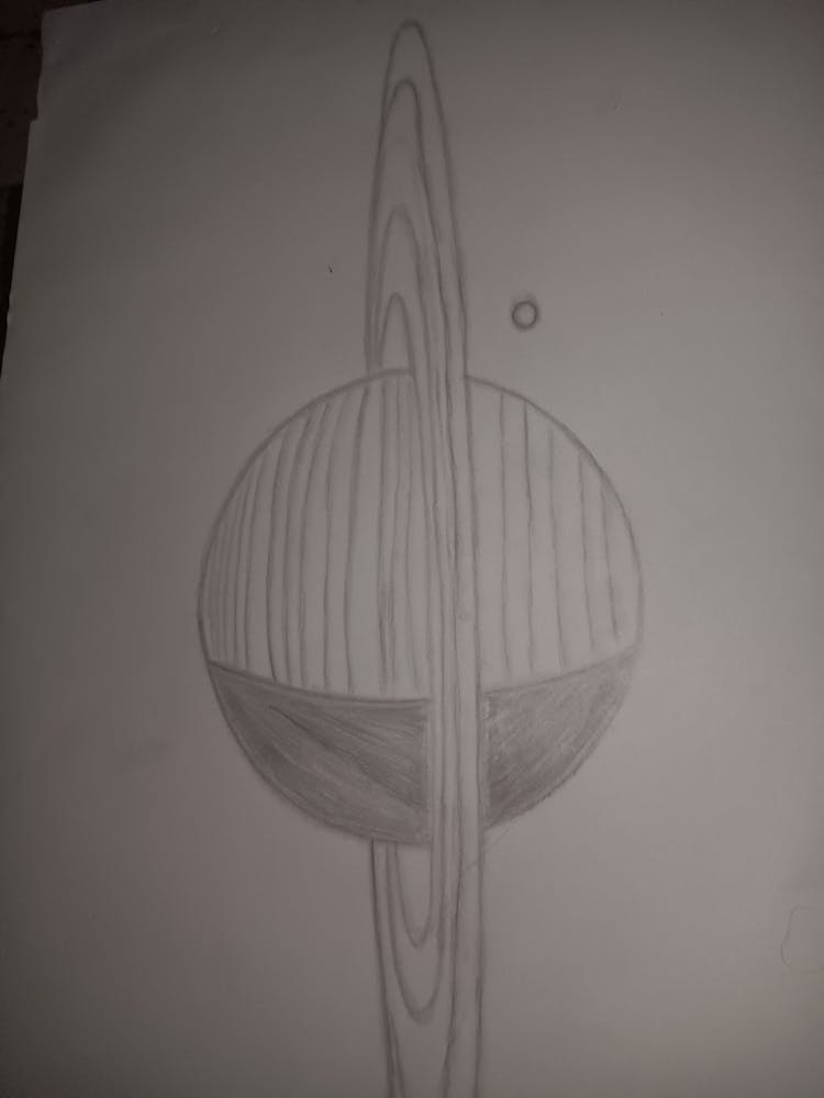 Saturn Drawing Art 2