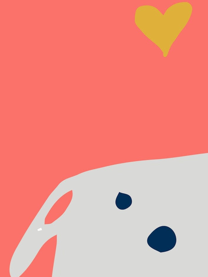 Cute Dog Coral Nursery