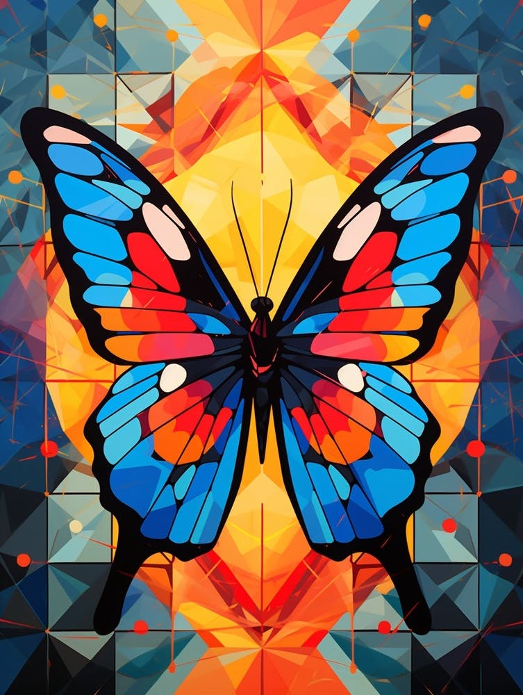 Butterfly Abstract Pop Art 5