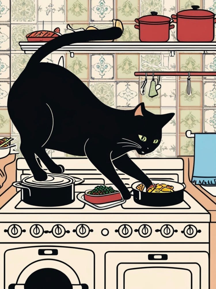 Katze in der Küche 8