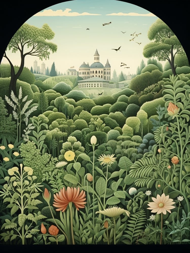 Mirabell Palace Gardens Austria Henri Rousseau Stil 1