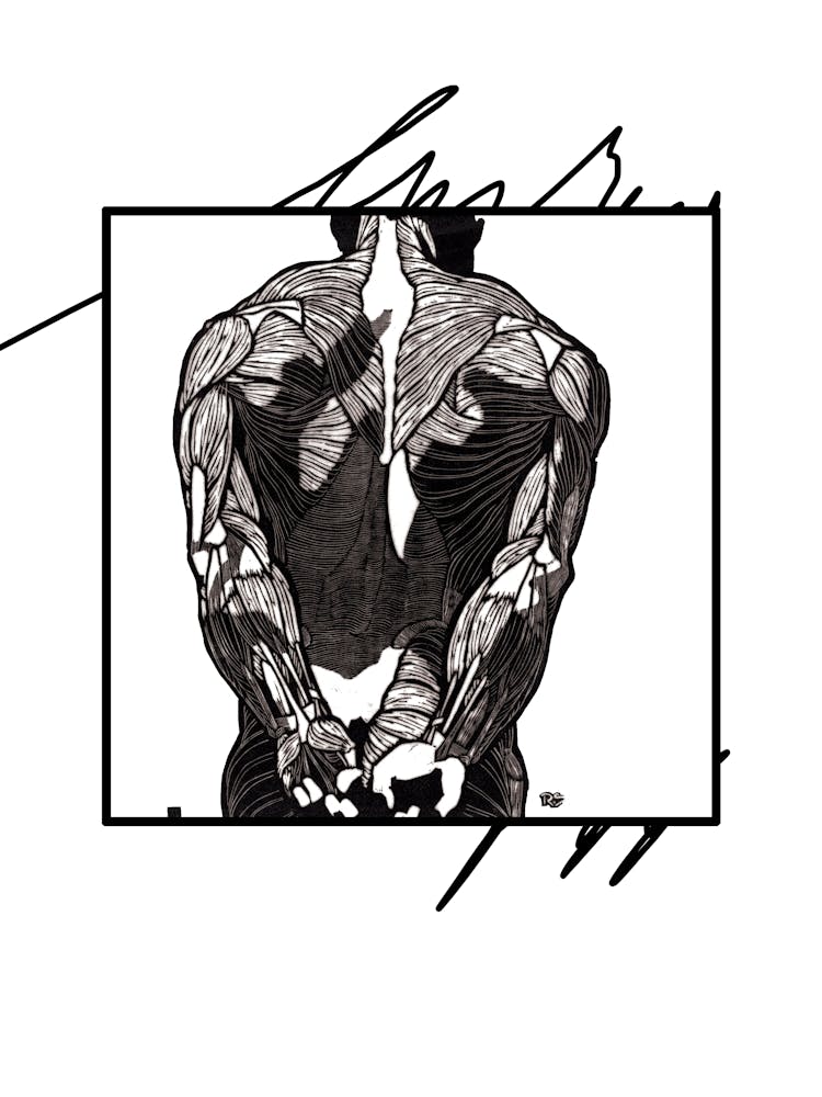 Black and White Male Nude VI (Set of 8)