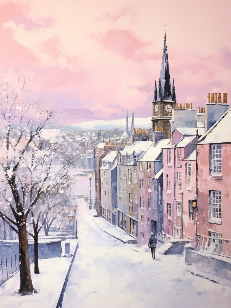 Dreamy Winter Painting St Andrews United Kingdom 1