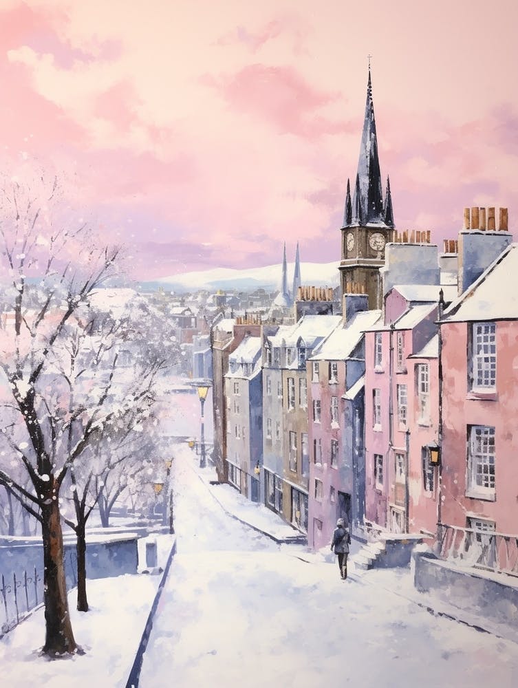 Dreamy Winter Painting St Andrews United Kingdom 1
