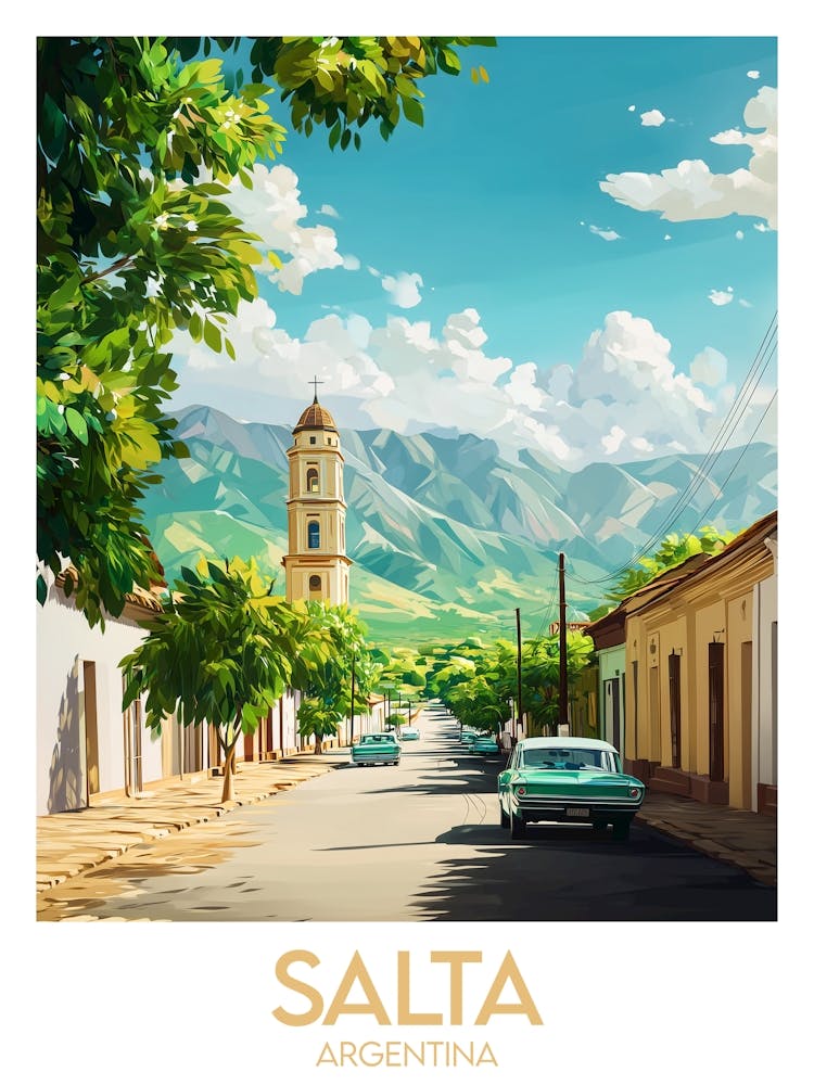 Affiche de voyage Salta