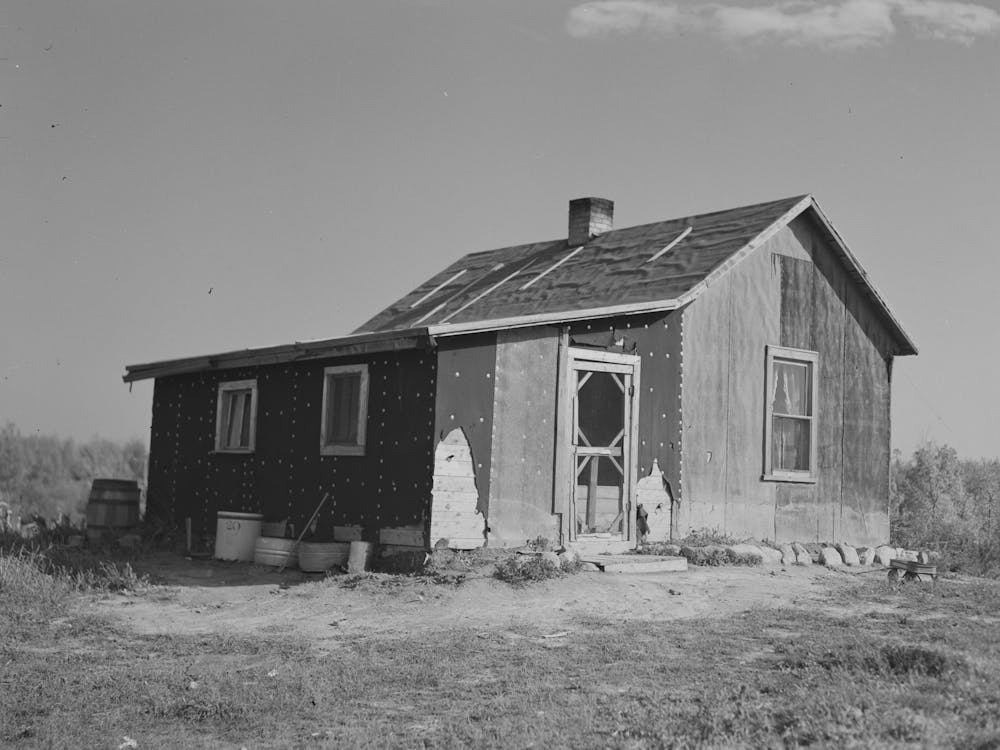 Home Of Charles Swanson, Cut Over Farmer Near Northome, Minnesota By Russell Lee