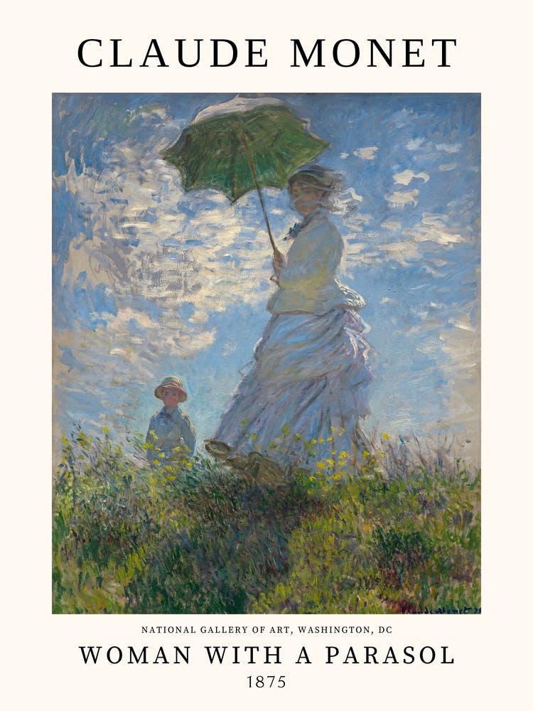 Woman With a Parasol - Claude Monet
