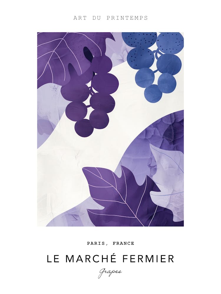 Grapes Le Marche Fermier Poster 3