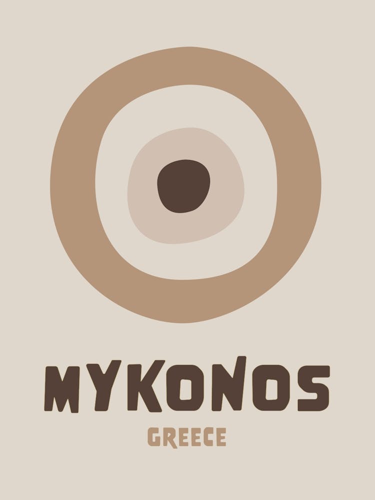 Impression Marron Neutre Mykonos