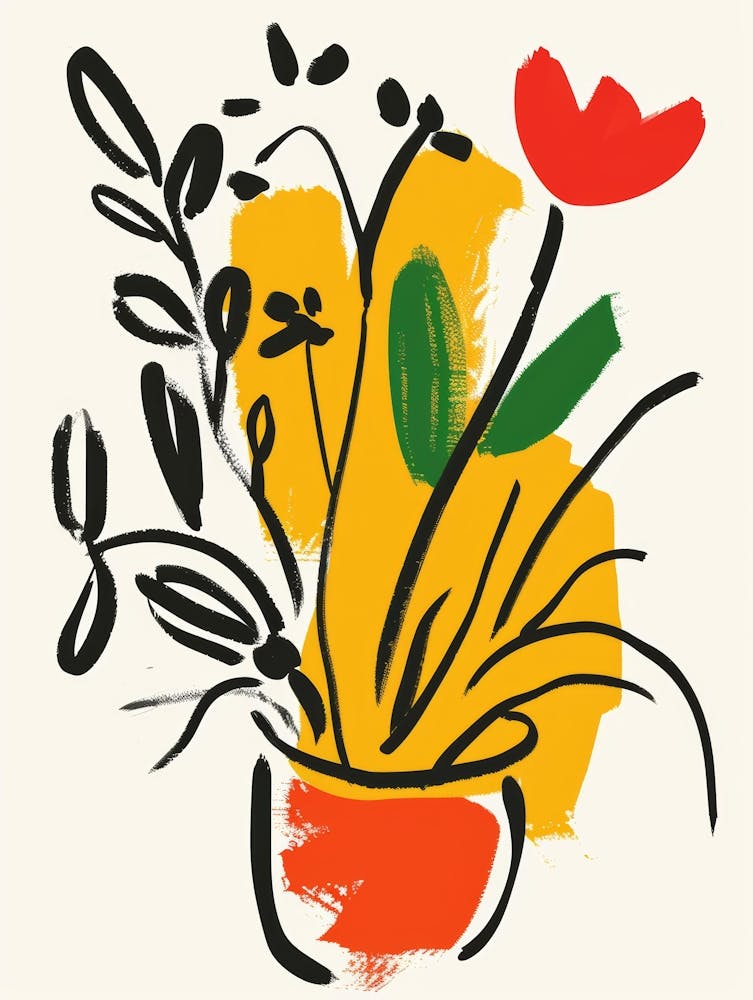 Flower Arrangement In A Vase