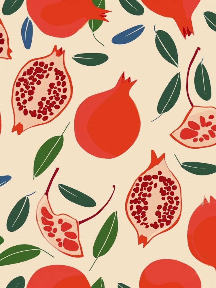 Pomegranate Fruit Pattern 1