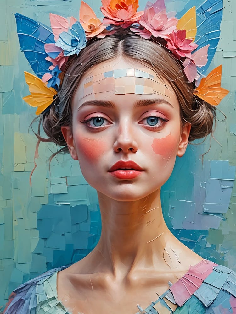 Girl With Flower Crown no1