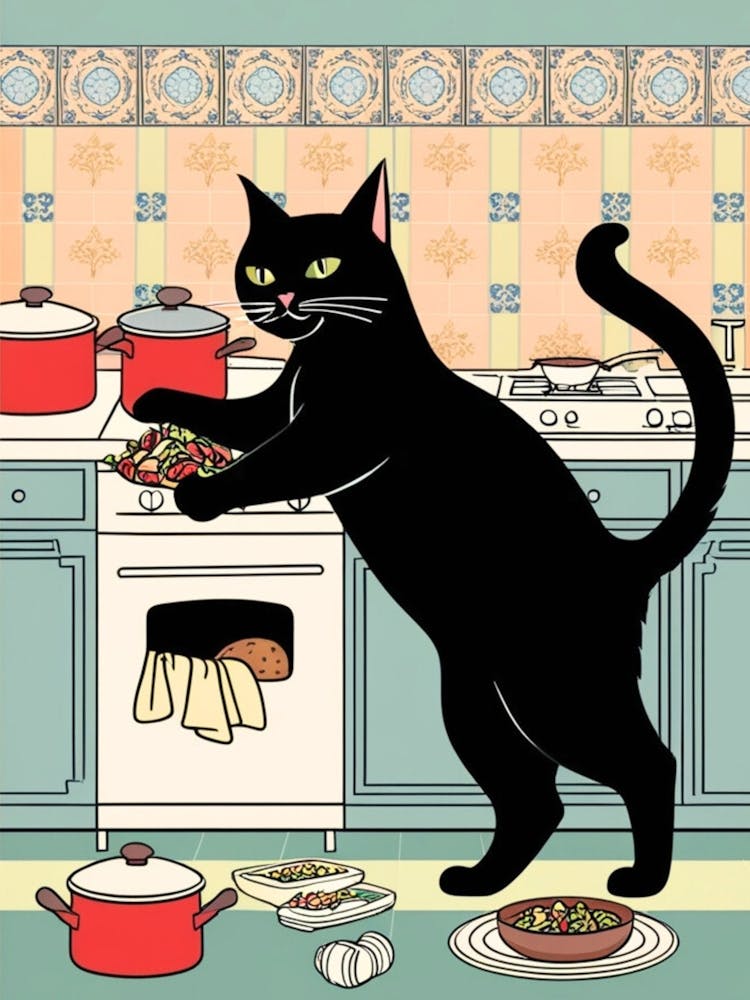 Cat In The Kitchen 6