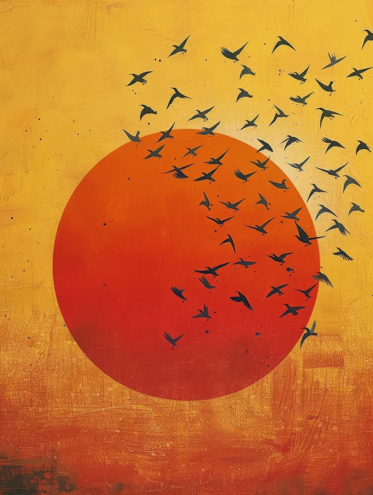 Birds In Flight Canvas Print
