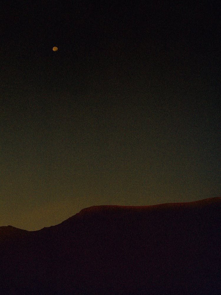 Moonrise On Tibetan Mountain