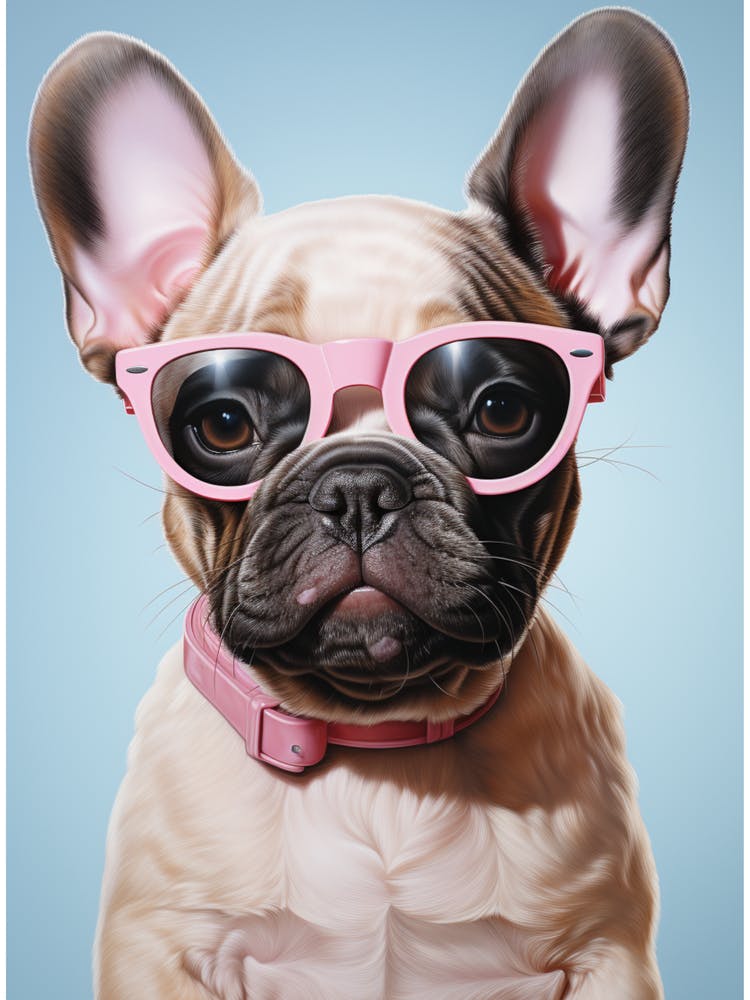 French Bulldog In Sunglasses