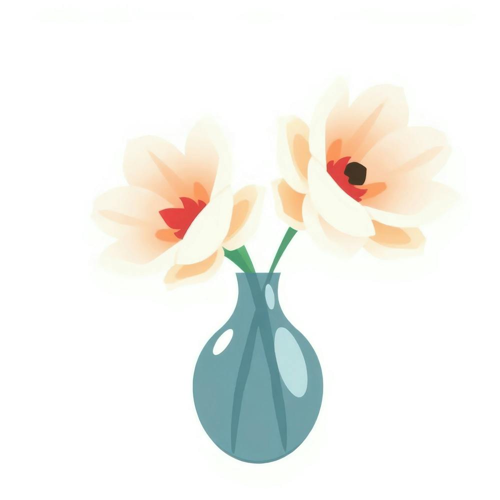 Two Flowers In A Vase