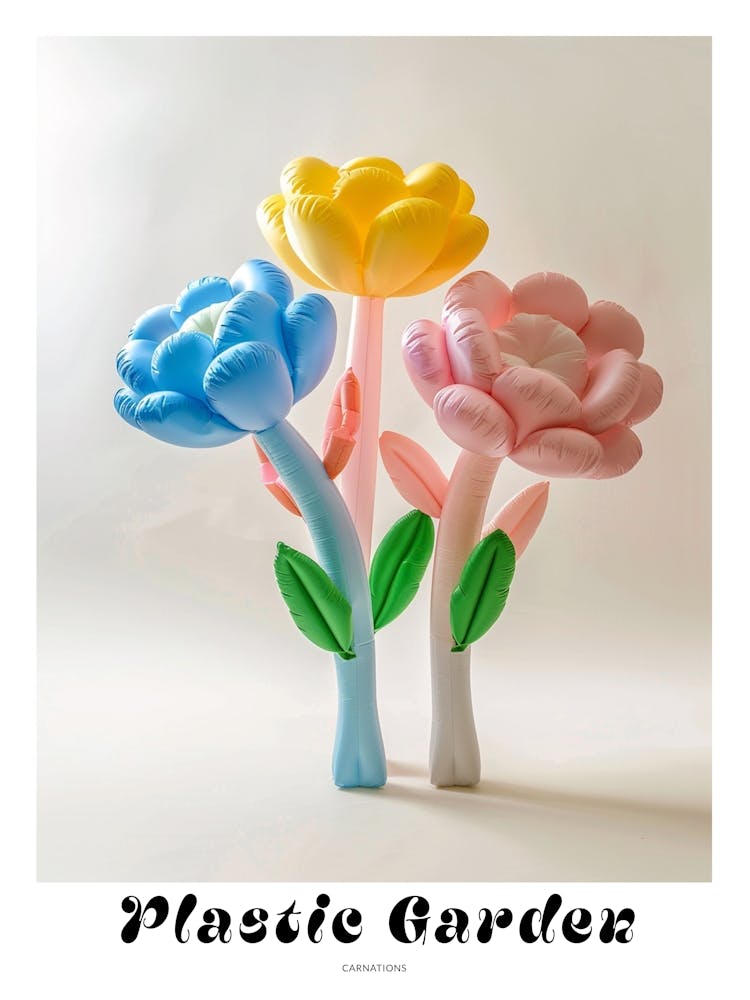 Affiche Fleurs Gonflables Rêveuses Œillets 4