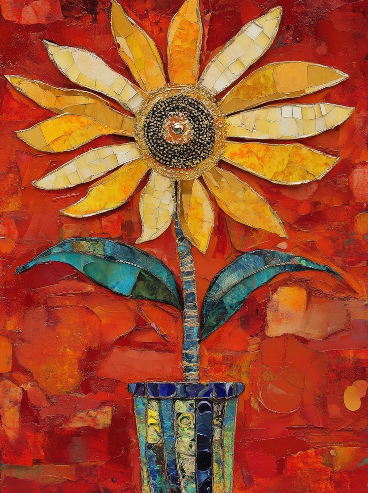 Sunflower In A Pot 2