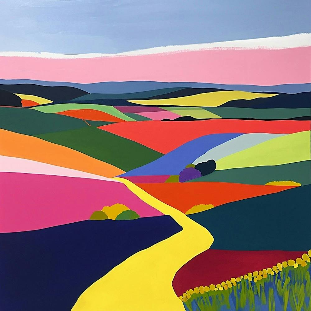 Colourful Abstract The North York Moors England 1