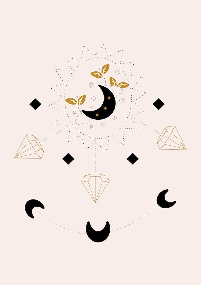 Diamonds And Moon