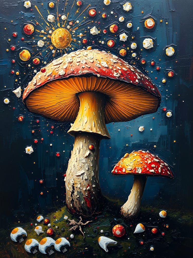 Mushrooms In The Sky