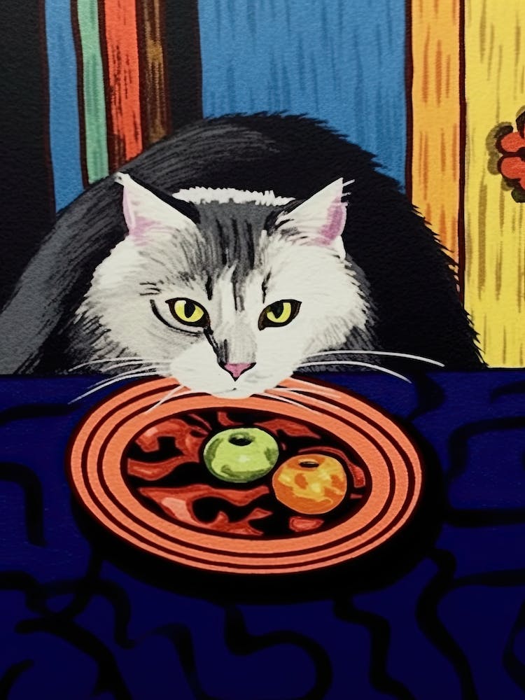 White Cat And Pasta 3