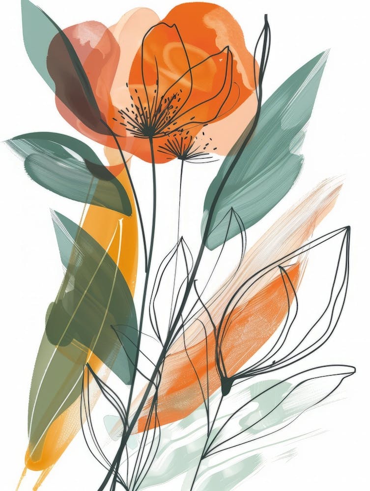 Orange Flowers 9