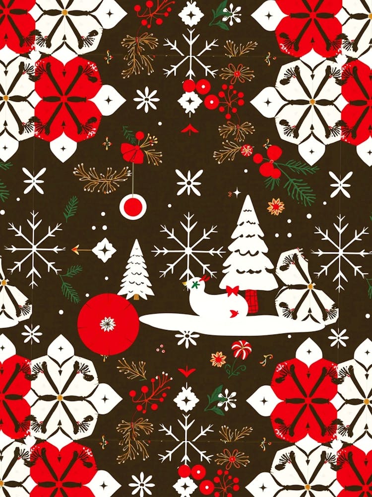 Snowy Festivities Pattern
