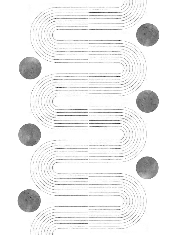 Minimalistische graue Abstraktion