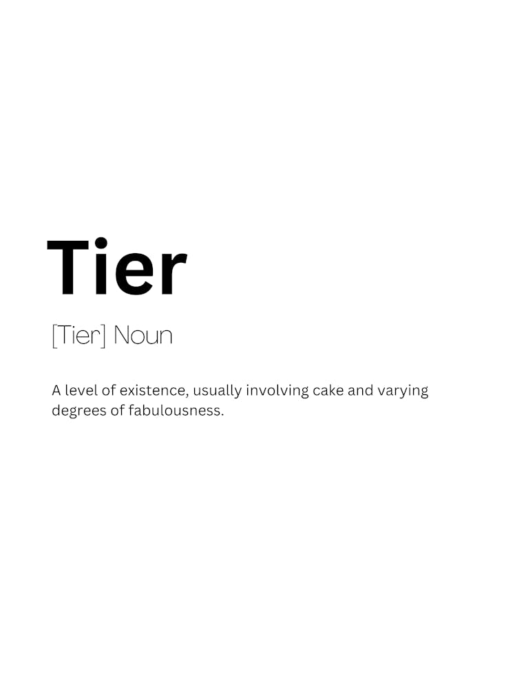 Tier Definition Meaning Art Print by Kaigozen – Fy!