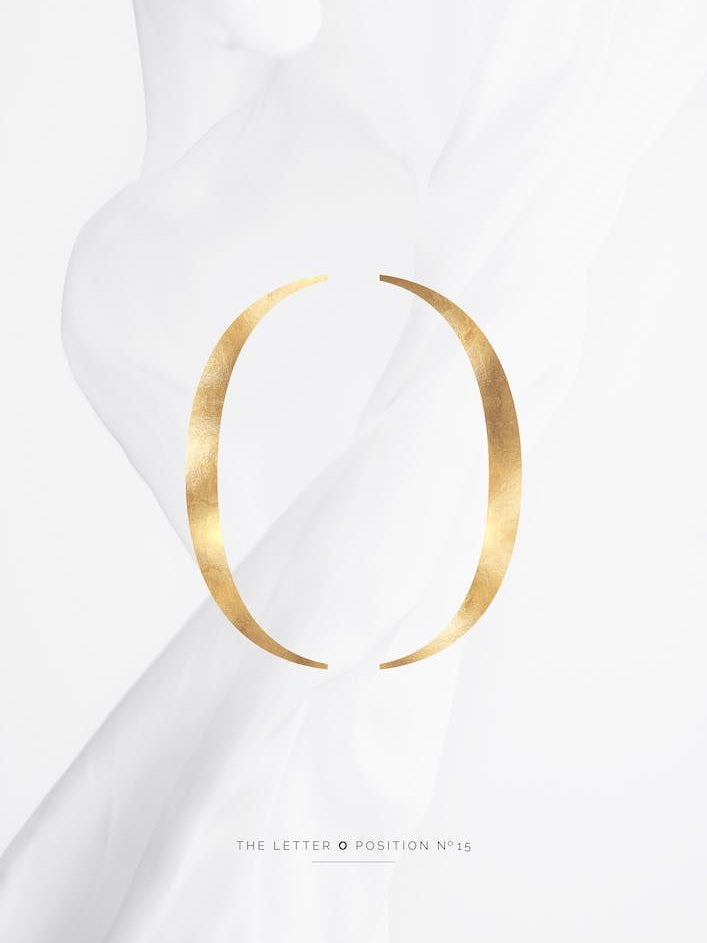 Letter O Gold