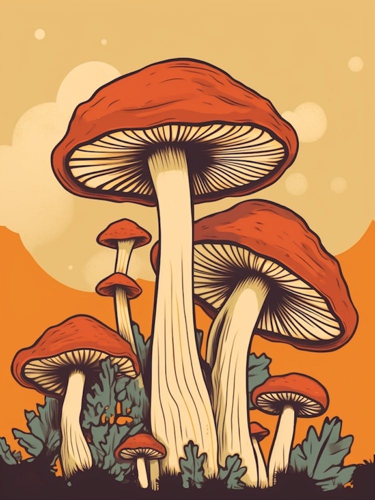 Retro Mushrooms 1