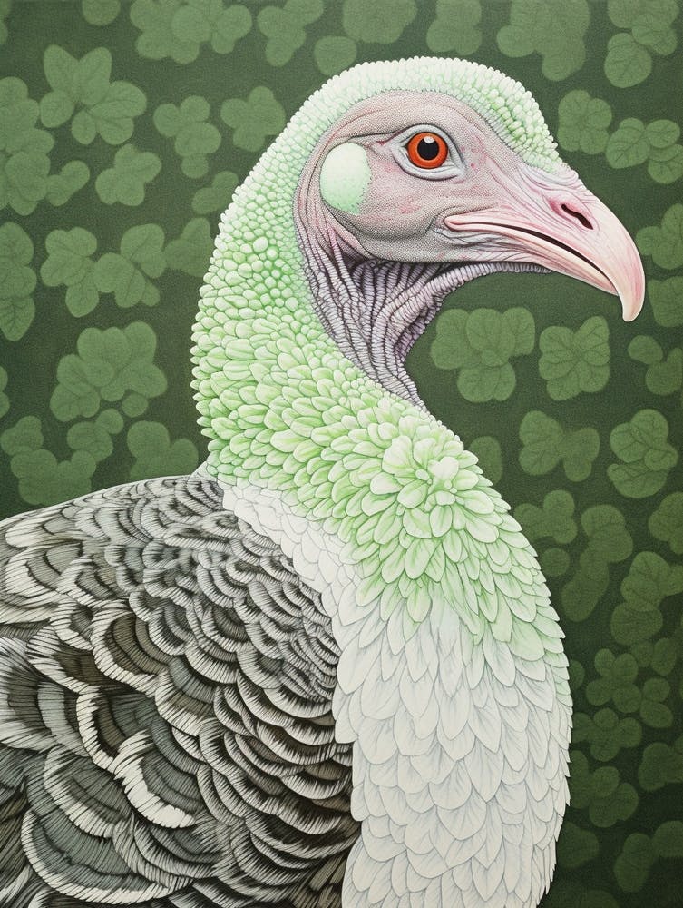 Ohara Koson Inspired Bird Painting Turkey 4