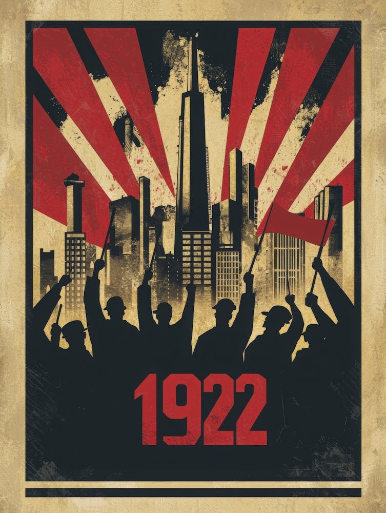 Aihrgdesign A Vintage Political Poster Marking The Formation 13
