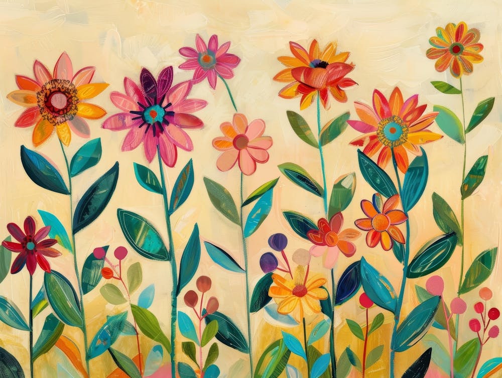 Fleurs Colorées 12