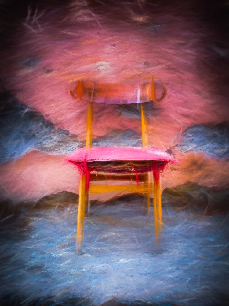 Worn Red Chair