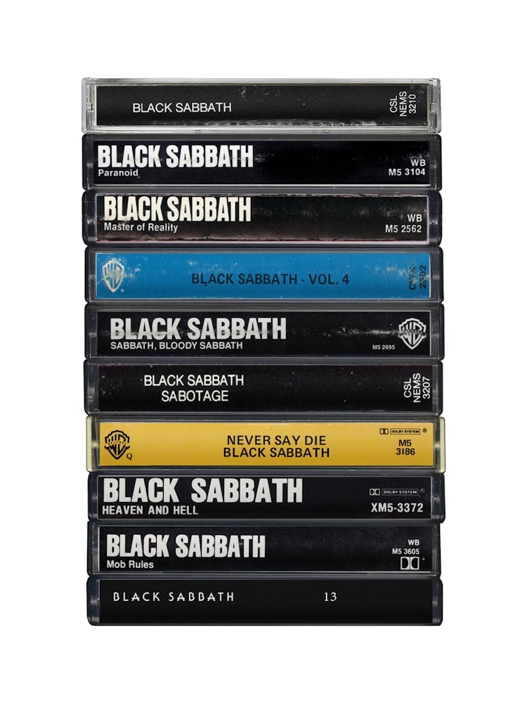Black Sabbath Albums - Cassette Print Music Poster
