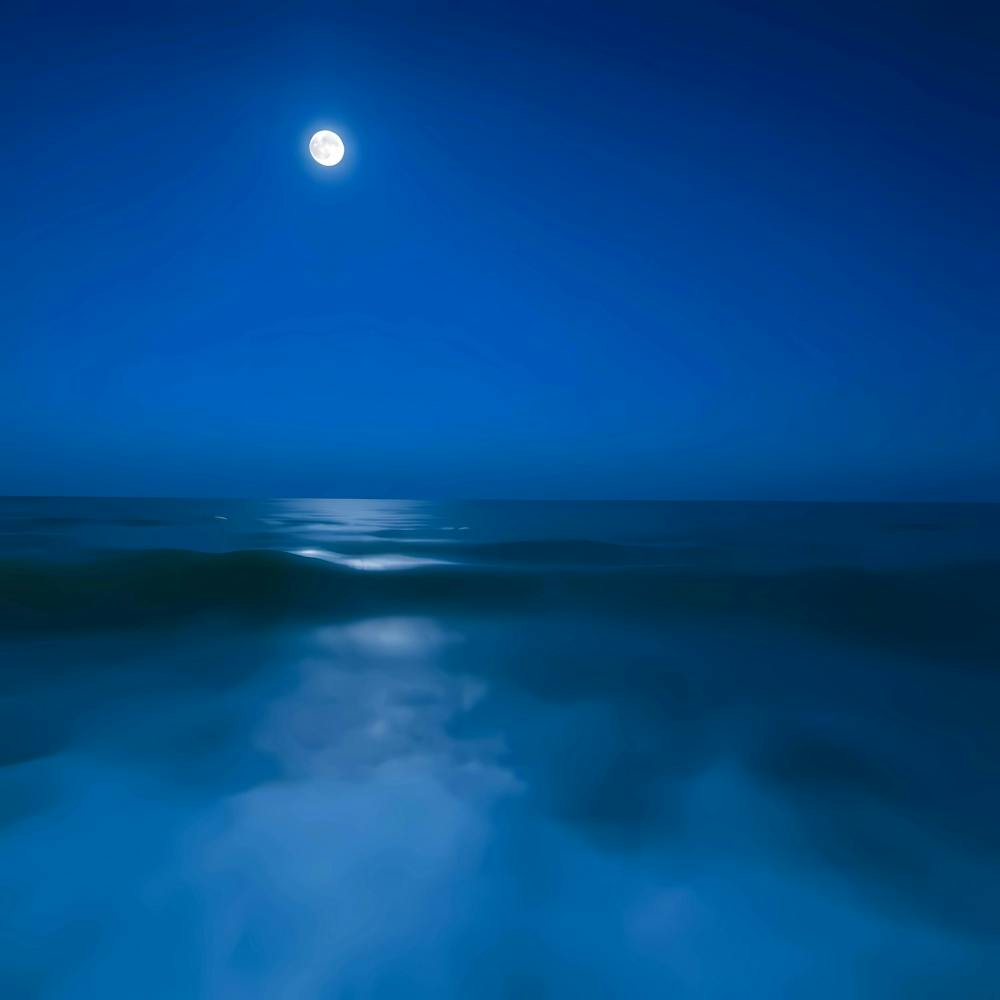 Full Moon Over The Ocean 4