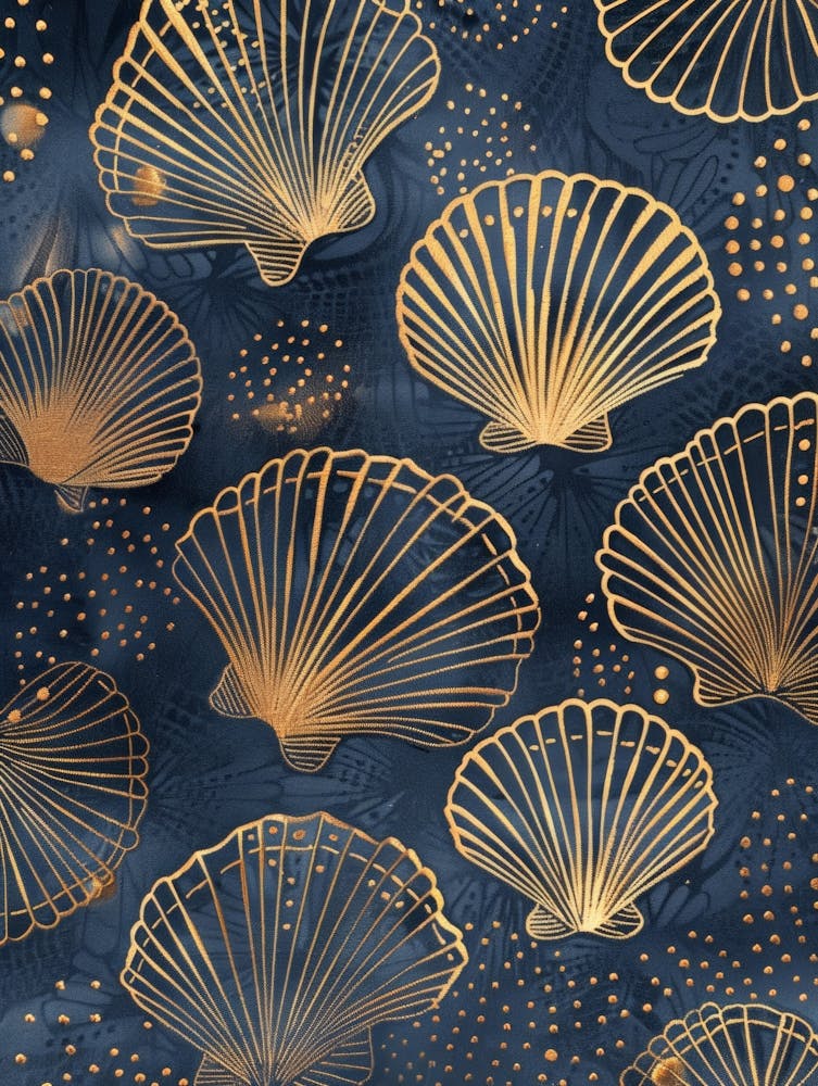 Gold Seashells 1
